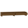 Supporto per Monitor ambra 100x27x15 cm Legno Massello di Pino