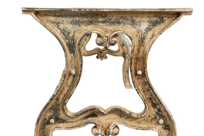 Biscottini Biscottini Base Tavolo Ghisa Anticata Stabile Robusta 183x58x71 Artigianale