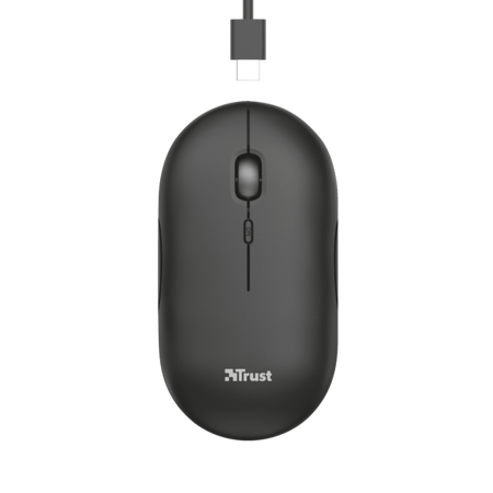 MOUSE PUCK WIRELESS BLUETOOTH BLACK