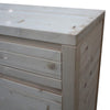 MOBILI 2G - Credenza 2 porte 2 cassetti Legno massello di abete grezzo 104x50x95 (3312)