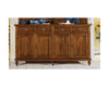 MOBILI 2G - Credenza 4 porte 4 cassetti Legno grezzo 198x50x107 (1620)