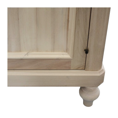 MOBILI 2G - Credenza 4 porte 4 cassetti Legno grezzo 198x50x107 (1620)