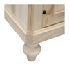 MOBILI 2G - Credenza 4 porte 4 cassetti Legno grezzo 198x50x107 (1620)