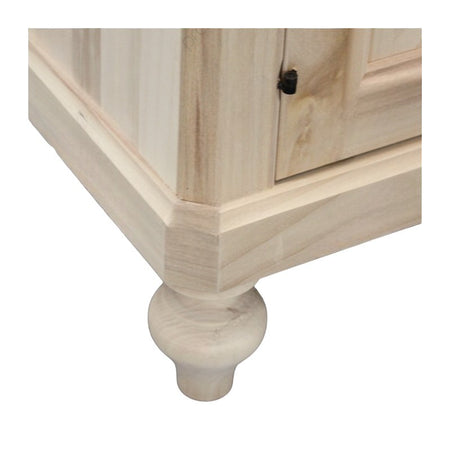 MOBILI 2G - Credenza 4 porte 4 cassetti Legno grezzo 198x50x107 (1620)