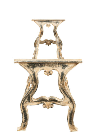 Biscottini Base tavolo in ghisa finitura anticata Molto stabile, robusta Offerta Speciale