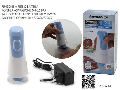 Aspiratore sottovuoto wakum pocket