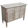 MOBILI 2G - Credenza 3 porte 3 cassetti Legno grezzo 105x42x82 (963)