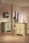 MOBILI 2G - Credenza 2 porte 2 cassetti Legno grezzo 90x40x94 (5011)