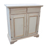 MOBILI 2G - Credenza 2 porte 2 cassetti Legno grezzo 90x40x94 (5011)