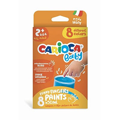 Carioca Baby, Tempera a Dita Colori Assorti da 50 ml