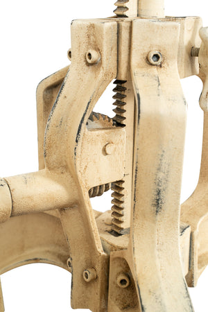 Biscottini Biscottini Base Tavolo Ghisa Anticata Robusta Fatta a Mano 65x65x72 104 Stile