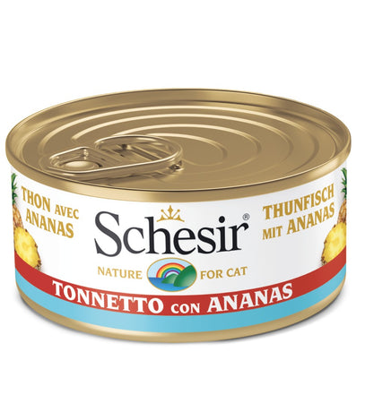 Schesir Tonnetto con Ananas Scatoletta per Gatti Adulti 75gr