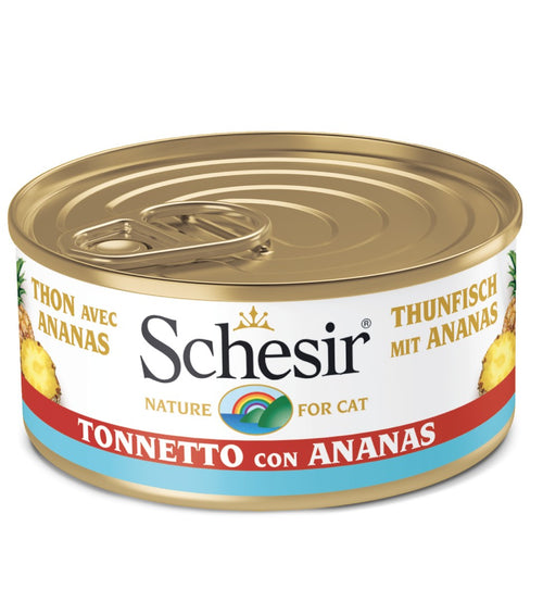 Schesir Tonnetto con Ananas Scatoletta per Gatti Adulti 75gr