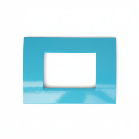 PLACCA TURCHESE IN ABS PER SCATOLE RETTANGOLARI SERIE SOFT 3/4/6 POSTI