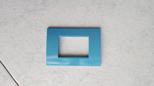 PLACCA TURCHESE IN ABS PER SCATOLE RETTANGOLARI SERIE SOFT 3/4/6 POSTI
