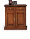 MOBILI 2G - Credenza madia classica 2 porte 2 cassetti Legno grezzo 82x41x84 (205)