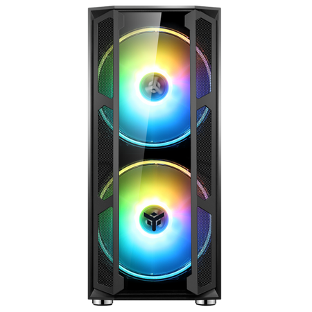 Case MAJES 20 EVO - Gaming Full Tower- 2x20cm ARGB fan- USB3- Front & Side Panel Temp Glass