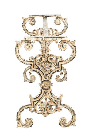 Biscottini Base tavolo ghisa Biscottini finitura anticata robusta 122x48x75 per piani