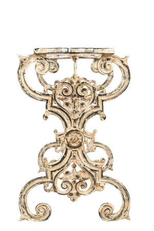 Biscottini Base tavolo ghisa Biscottini finitura anticata robusta 122x48x75 per piani