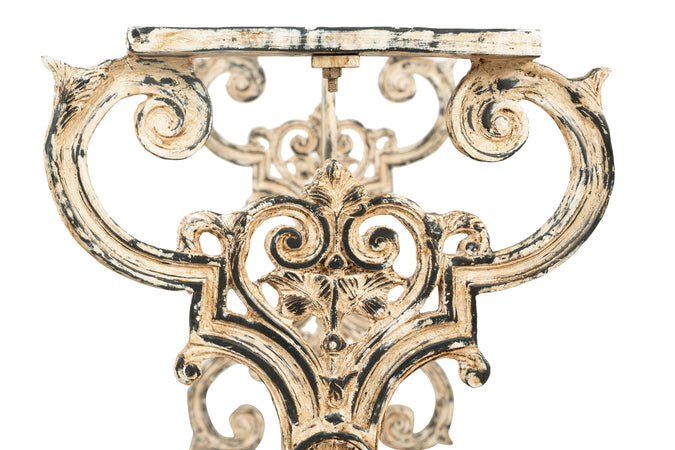 Biscottini Base tavolo ghisa Biscottini finitura anticata robusta 122x48x75 per piani