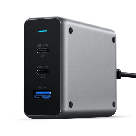Satechi ST-TC100GM-EU Caricabatterie per dispositivi mobili Universale Grigio AC Auto (Satechi ST-TC100GM - str?mforsyningsad)