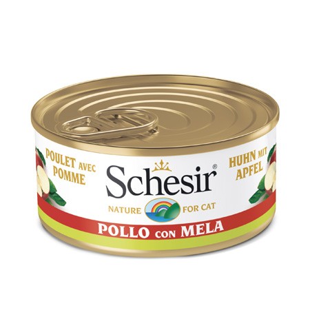 Schesir Pollo con Mela Scatoletta per Gatti Adulti 75gr