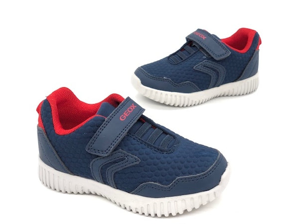 GEOX Sneakers bambino B Waviness B. blu rossa