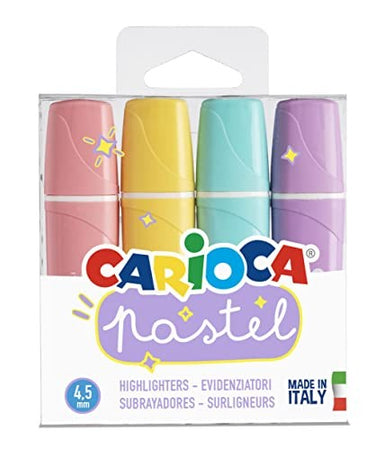 Carioca Evidenziatori Pastel, 4 Pz