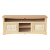 MOBILI 2G - Porta tv 2 porte 3 vani a giorno Legno grezzo 170x46x69
