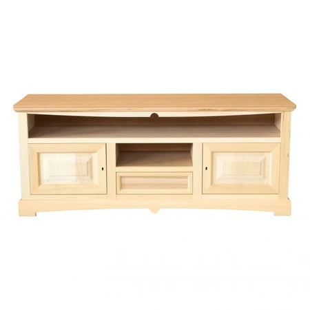 MOBILI 2G - Porta tv 2 porte 1 cassetto legno grezzo 170x46x69