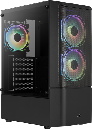 Aerocool Quantum Mesh Midi Tower Nero (AeroCool Quantum Mesh v3 Tempered Glas)