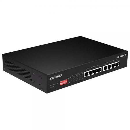 Switch PoE+ Gigabit Ethernet 8 Porte a Lungo Raggio con Switch DIP, GS-1008PL V2