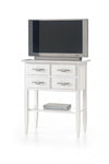 MOBILI 2G - Porta tv 4 cassetti 1 ripiano legno grezzo 68x39x80 (972)