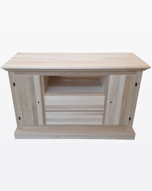 MOBILI 2G - Porta tv 2 porte 2 cassetti legno grezzo 110x45x68 (5001)
