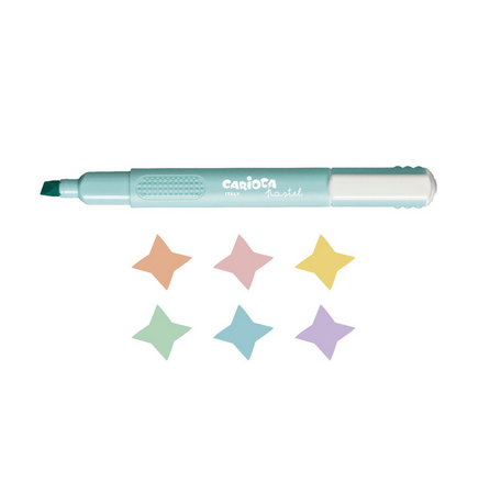Carioca Evidenziatori Pastel, confezione da 6 Pz