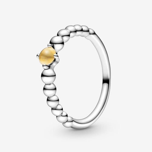 Pandora anello color miele decorato con sfere