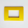 PLACCA GIALLA IN ABS PER SCATOLE RETTANGOLARI SERIE SOFT 3/4/6 POSTI
