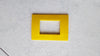 PLACCA GIALLA IN ABS PER SCATOLE RETTANGOLARI SERIE SOFT 3/4/6 POSTI