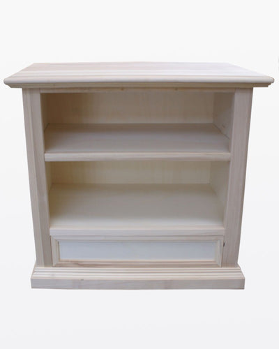 MOBILI 2G - PORTA TV IN LEGNO 1 CASSETTO GREZZO L.85 P.47 H.79 (1556)