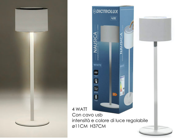 Lampada Led Nausica 4w con Cavo USB e Intensità di Luce regolabile
