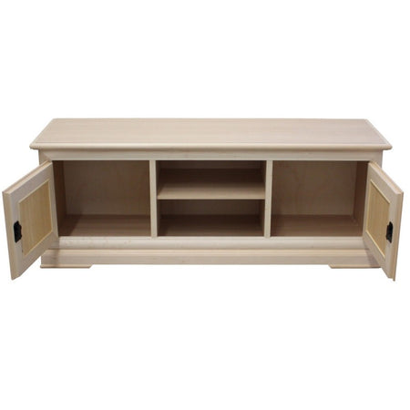 MOBILI 2G - Porta tv 2 porte 1 vano a giorno Legno grezzo 162x51x61 (3128)