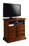 MOBILI 2G - Porta tv classico 6 cassetti 1 vano tinta noce 83x47x84 (715)