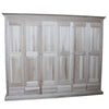 MOBILI 2G -  Armadio classico 6 porte 6 cassetti legno grezzo  300X61X240 (685)