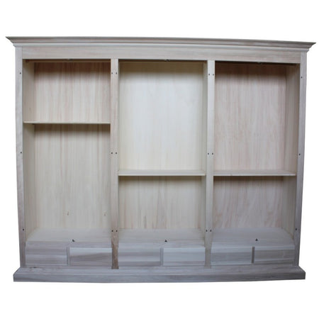 MOBILI 2G -  Armadio classico 6 porte 6 cassetti legno grezzo  300X61X240 (685)