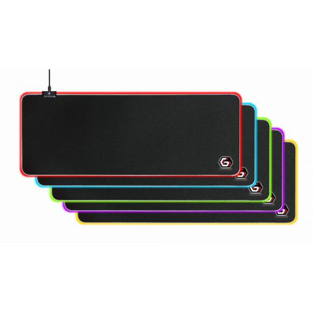 Tappetino per mouse - Bordi luminosi a LED RGB multicolore con 10 impostazioni di effetti di luce - dimensione 300 x 800 mm