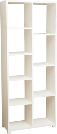 Biscottini Libreria Moderna Tiglio Massello Bianca Anticata 82x36x201 Made Italy Biscottini