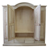 MOBILI 2G -  Armadio classico 4 porte 4 cassetti legno grezzo 234X60X230 (472)