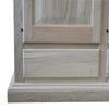 MOBILI 2G -  Armadio classico 4 porte 4 cassetti legno grezzo 234X60X230 (472)