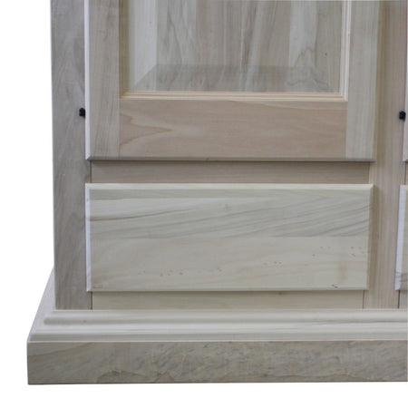 Armadio classico 4 porte avorio anticato filo azzurro legno  234X60X230 (1428)