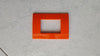 PLACCA ARANCIO IN ABS PER SCATOLE RETTANGOLARI SERIE SOFT 3/4/6 POSTI